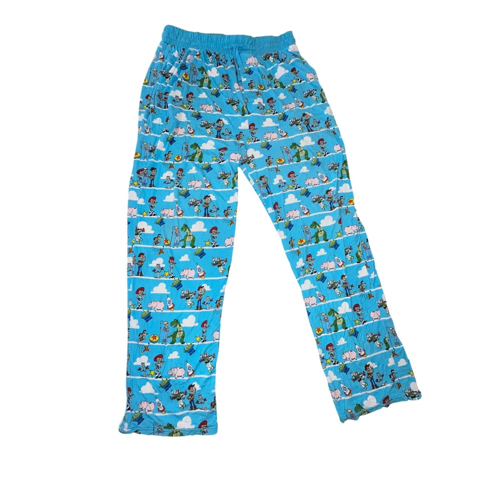 Little Sleepies Disney Toy Story Lunaluxe Bamboo Pajama Pants Blue Large